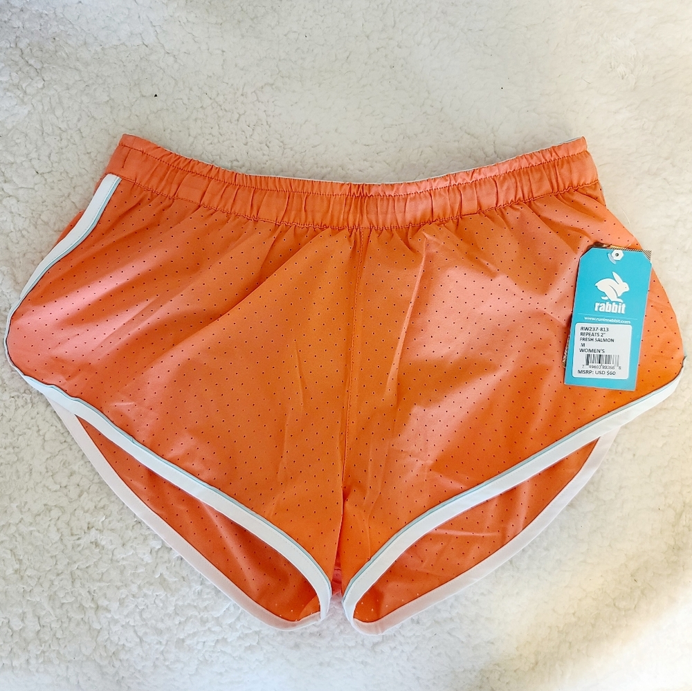 NWT Rabbit Running Shorts Repeats 2 in size M
